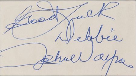 Lot #1158 John Wayne Signature - Image 2