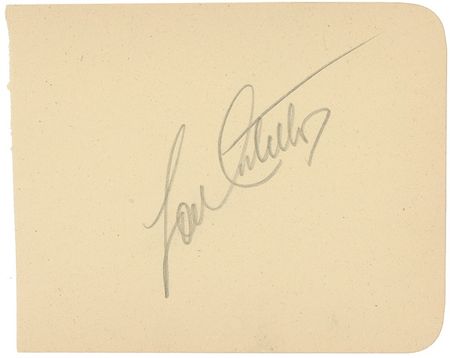 Lot #744 Abbott and Costello Signature - Image 1