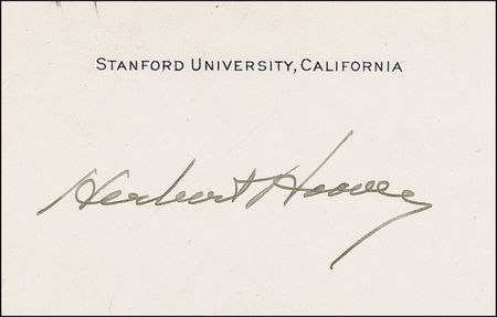 Lot #76 Herbert Hoover and Calvin Coolidge Signature - Image 1