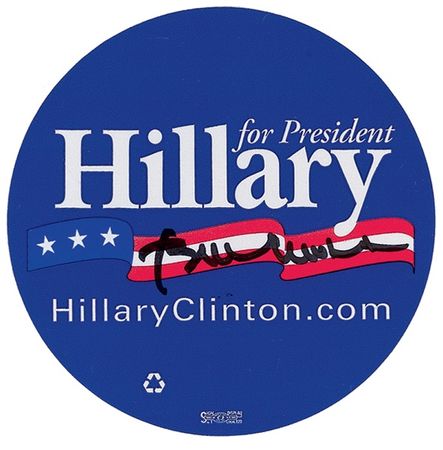 Lot #27 Bill Clinton Campaign Sticker