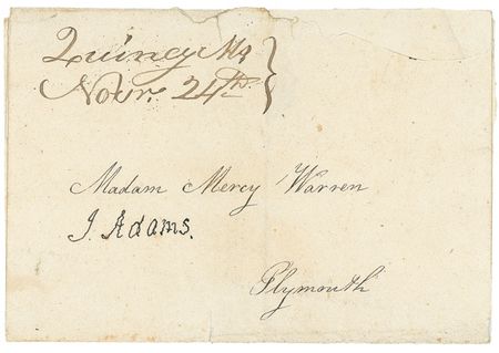 Lot #1 John Adams: Writing to the “Conscience of