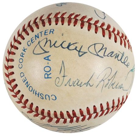 Lot #1202 Baseball: 500 Home Run Club Baseball - Image 2