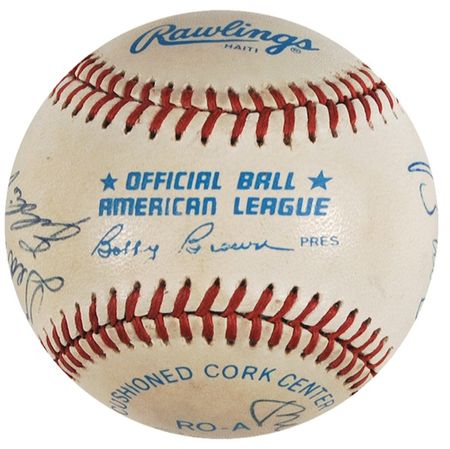 Lot #1202 Baseball: 500 Home Run Club Baseball - Image 6