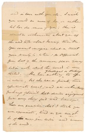 Lot #500 Washington Irving: “Almost as enthusiastic about you as she used to be about Fanny Kemble” - Image 3