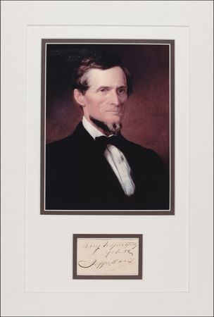 Lot #203 Jefferson Davis Signature - Image 1