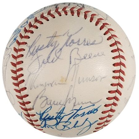 Lot #1349 Thurman Munson and the NY Yankees: Munson and his ‘72 Yankee teammates - Image 4