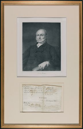 Lot #6 John Quincy Adams Signed Document