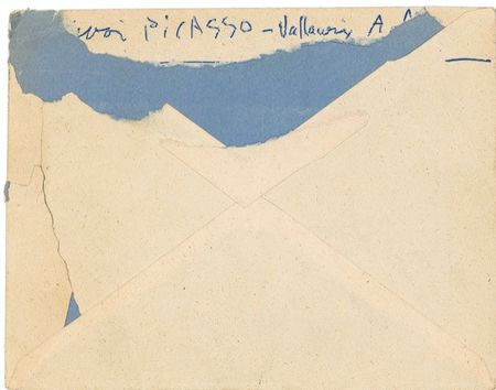 Lot #515 Pablo Picasso Addressed and Signed Envelope - Image 2