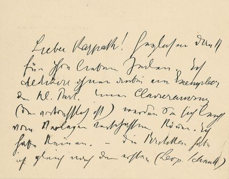 Lot #670 Gustav Mahler: “Now all at once they like my first five symphonies”: An annoyed MAHLER writes to a noted critic about his Sixth Symphony - Image 1