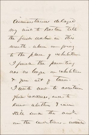 Lot #383 George G. Meade: ?Your painting of the Battle of Gettysburgh?: MEADE writes to a prominent Civil War historian - Image 2