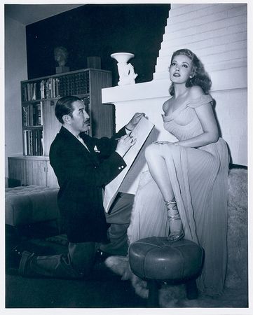 Lot #535 Alberto Vargas: ?WORKING LIKE A BEAVER?: Pinup king VARGAS outlines his legal woes with Esquire magazine and proudly appraises his work: ?The best suit of cards ever to come out of my drawing board? - Image 3