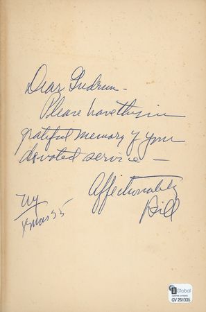 Lot #337 Bill Wilson: “THE HIGH ROAD TO A NEW FREEDOM”: BILL WILSON signs the book that changed millions of lives - Image 1