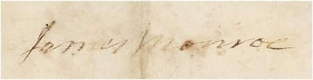Lot #76 James Monroe Signed Document - Image 1