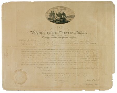 Lot #73 James Madison and James Monroe Signed Document - Image 1