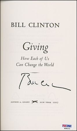 Lot #18 Bill Clinton Book