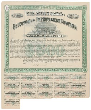 Lot #177 Charles Dow Signed Document - Image 1