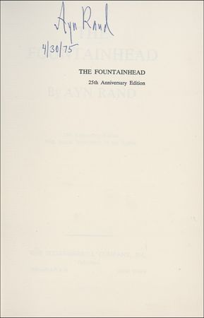 Lot #487 Ayn Rand Book - Image 1