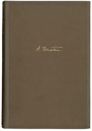 Lot #182 Albert Einstein: Einstein signs an “extra” copy of his limited edition work - Image 2