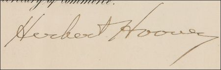 Lot #49 Warren G. Harding and Herbert Hoover Signed Document - Image 2