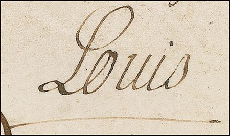 Lot #239 Louis XV Signed Document - Image 2