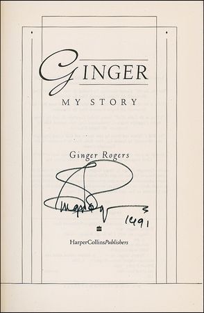 Lot #961 Ginger Rogers Book - Image 1