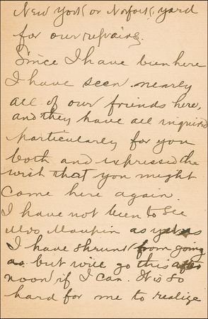 Lot #340 John A. Lejeune Handwritten Letter Signed - Image 3