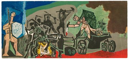 Lot #486 Pablo Picasso: Picasso signs La Guerre - Vallauris - Image 2