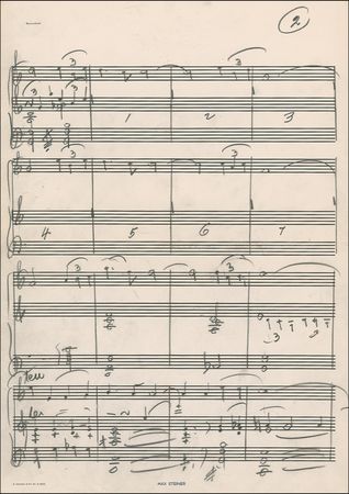 Lot #713 Max Steiner: Marjorie Morningstar: Original film score manuscript by MAX STEINER - Image 2