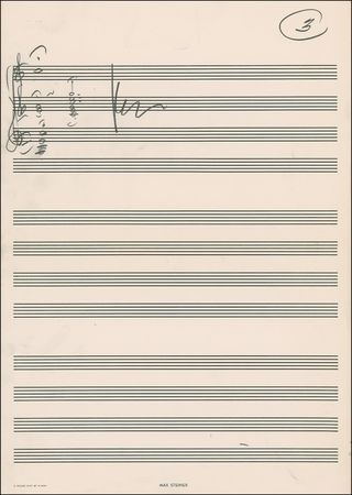 Lot #713 Max Steiner: Marjorie Morningstar: Original film score manuscript by MAX STEINER - Image 3
