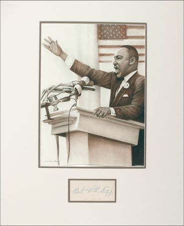 Lot #233 Martin Luther King Jr. Signature - Image 1