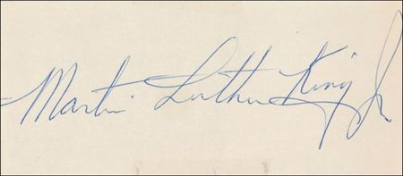Lot #233 Martin Luther King Jr. Signature - Image 2