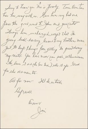 Lot #784 James Cagney: Cagney blasts a sensation-seeking writer: “I do a helluva impersonation of a man with hare-lip but I wouldn’t think of using it professionally” - Image 1