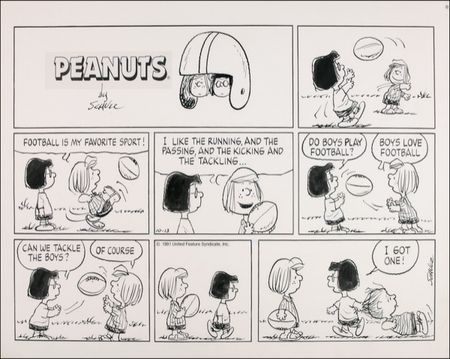 Lot #530 Charles Schulz: LITTLE WOMEN’S SPORTS: