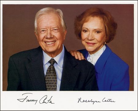 Lot #13 Jimmy and Rosalynn Carter Signed
