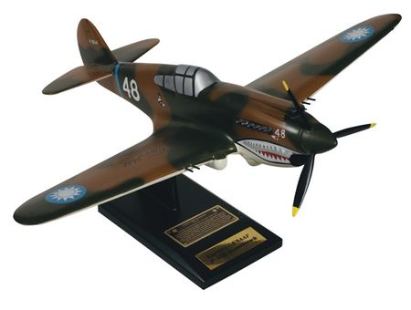 Lot #324 Flying Tigers: Hill, Tex Airplane Model - Image 1
