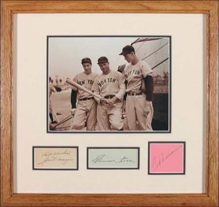 Lot #1309 Williams, DiMaggio, and Foxx Signature - Image 1
