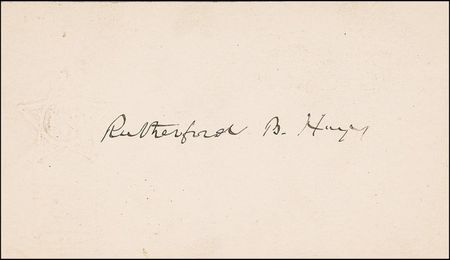 Lot #58 Rutherford B. Hayes Calling Card - Image 1
