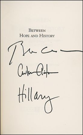 Lot #25 Bill, Hillary, and Chelsea Clinton Book