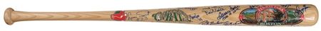 Lot #1079 Boston Red Sox: Red Sox greats sign the lumber - Image 1