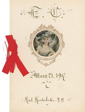 Lot #578 Enrico Caruso Menu - Image 2