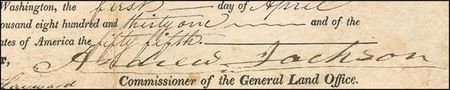 Lot #67 Andrew Jackson Signed Document - Image 2