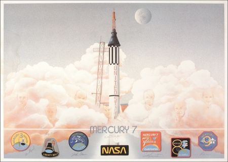 Lot #416 Mercury Astronauts Print - Image 1