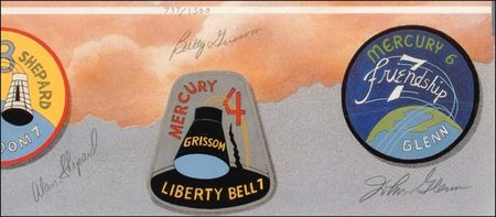 Lot #416 Mercury Astronauts Print - Image 3