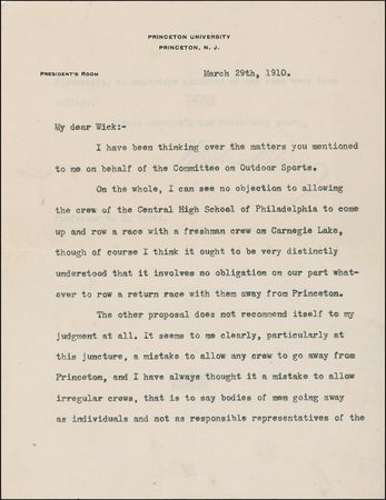 Lot #127 Woodrow Wilson Typed Letter Signed - Image 1
