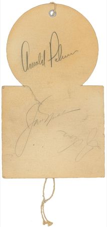 Lot #1192 Lema, Palmer, Nicklaus: Tony Lema signs at the Desert Inn two months before his untimely death - Image 1