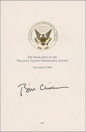 Lot #23 Bill Clinton Program