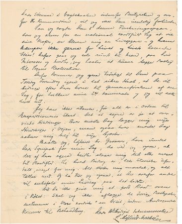 Lot #258 Ludvig Mylius-Erichsen Handwritten Letter Signed - Image 2