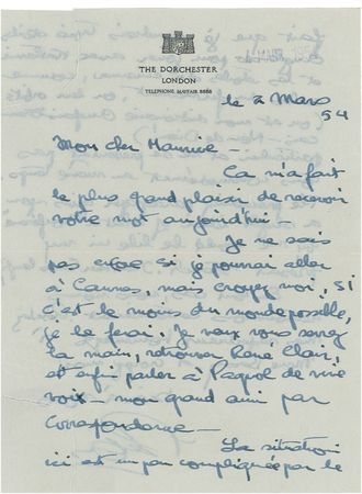 Lot #987 Preston Sturges Handwritten Letter Signed - Image 1