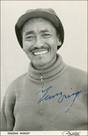 Lot #264 Tenzing Norgay Signed Photograph - Image 2