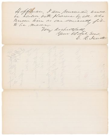 Lot #71 Abraham Lincoln: ULTIMATE SACRIFICE: LINCOLN forwards a recommendation for the brother and son of veterans who died in service - Image 1